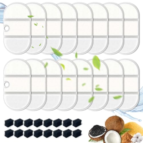 32 Packs for Petlibro Capsule Water Fountain Filters Replacement PLWF002 (39.98 Count)