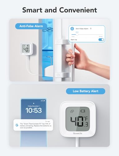 WiFi Refrigerator Thermometer 2 (2 Count)