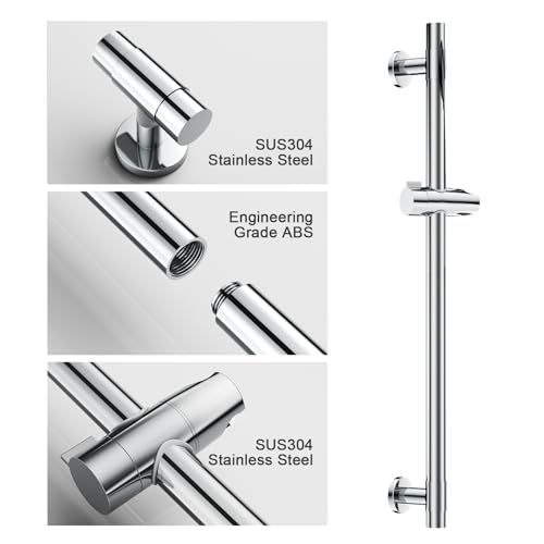Shower Slide Bar Handheld Shower Head with Hose