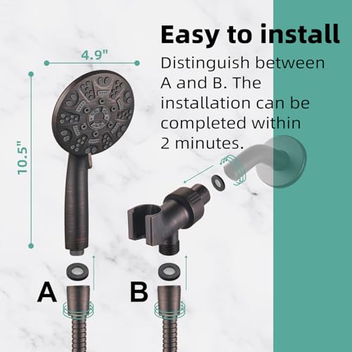 8 Setting Handheld Shower Head