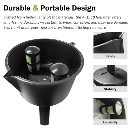 AF15CB Universal Oil Filter Funnel Compatible with Automobile