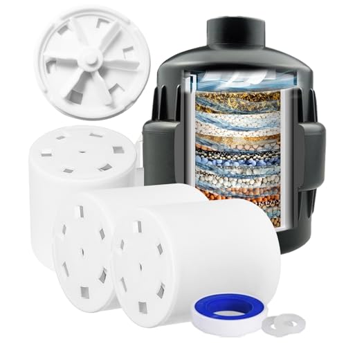 20 Stage Shower Filter with Spin Propeller 3 Cartridge (3 Count)