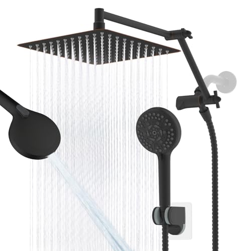 Metal 10" Rain Shower Head with Handheld
