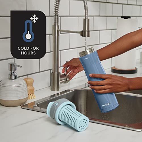 Clybourn Chill Stainless Steel FreeFlow Filter Water Bottle with AUTOSEAL