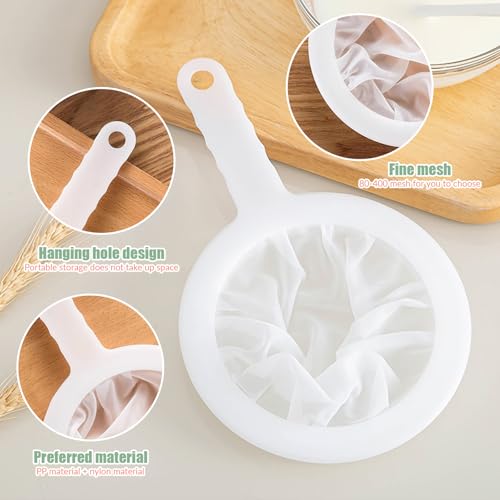2 Pack Fine Nylon Mesh Strainer