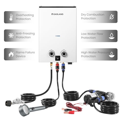 Goshower 2.64GPM Outdoor Propane Tankless Water Heater 10L