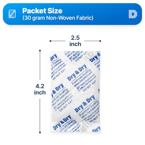 30 Gram [500 Packets] Silica Gel Packets Desiccants