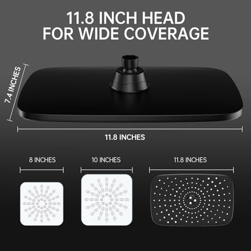 11.8“ Rain Shower Head with Handheld