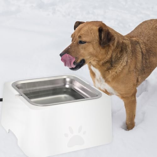 Large Heated Water Bowl for Outdoor Dog & Cat