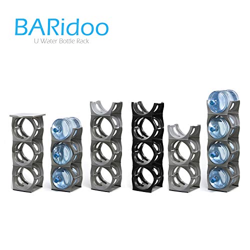Stackable Water Bottle Storage Rack Best Water Jugs 5 Gallon Organizer. Jug Holder for Kitchen