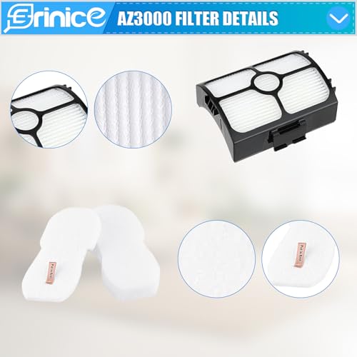 8 Pack HZ4002 Brush Roller Filter Replacement Part for Shark PowerDetect
