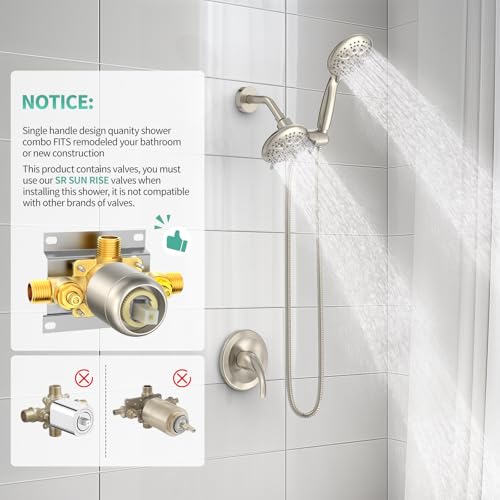 Dual 2 in 1 Shower System with Handheld (105.6 Ounce)