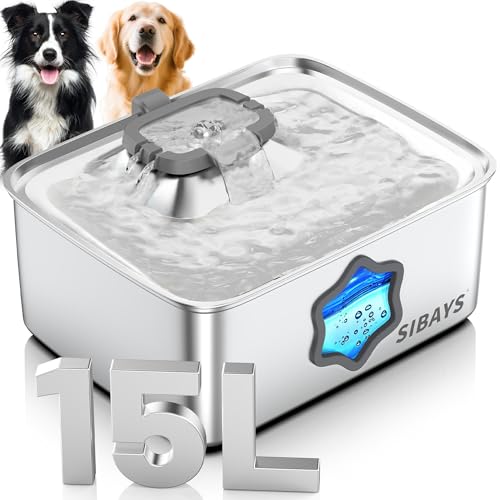 4Gal 15L Dog Water Fountain