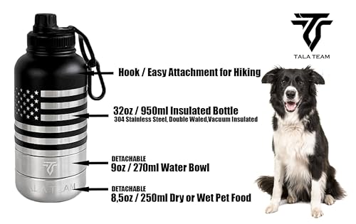Insulated Dog Water Bottle Portable