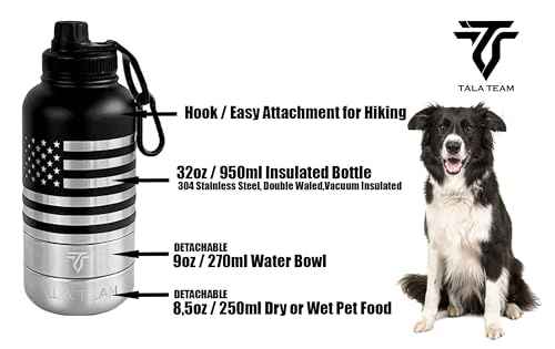 Insulated Dog Water Bottle Portable