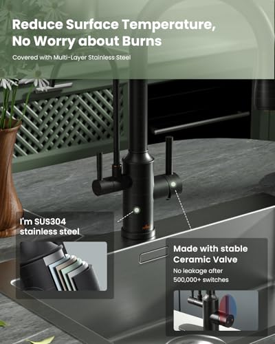 3 in 1 Kitchen Faucets with Water Filter