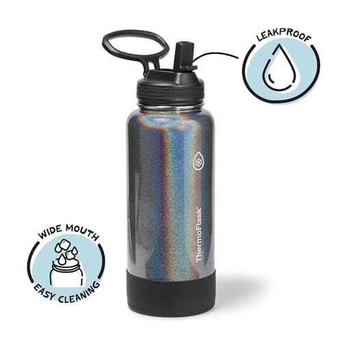Insulated Water Bottle with Straw Lid