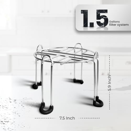 1.5G Water Filter System with Steel Stand & Carbon Filters