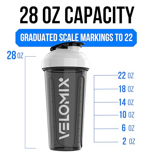 2 Pack 28oz Protein Shaker Bottle for Protein Mixes (2 Count)