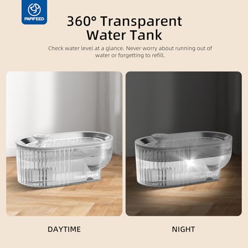 Cat Water Fountain Stainless Steel with a Silicone Mat