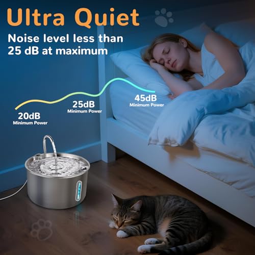 Stainless Steel Cat Water Fountain