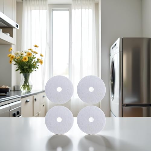 10 Pcs White Universal Cloth Dryer Exhaust Filter Portable Dryer Replacement Lint Filter Air Intake Paper Filters for Chef Dryer