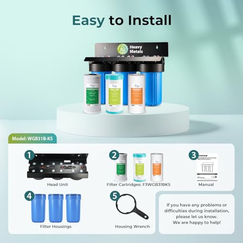 WGB31B KS Heavy Metals Whole House Water Filter System