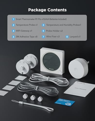 2.0 WiFi Refrigerator Thermometer Dual Probes