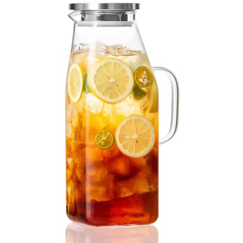 68 oz Glass Pitcher with Lid