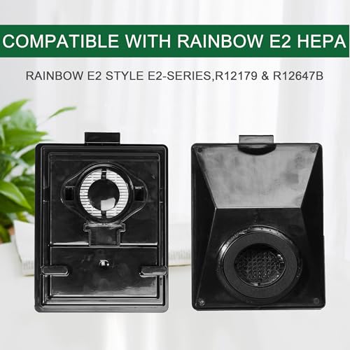HEPA Filters Compitable with Rainbow E2 HEPA Style Fits E2 (2 Count)