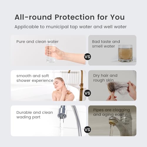 WHF3T-PG 3-Stage Whole House Water Filter System, 5 Micron