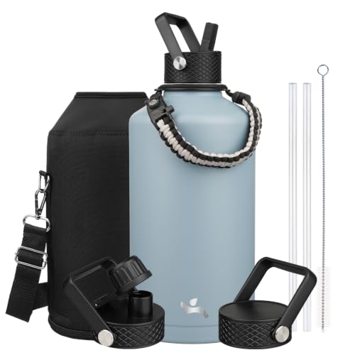 128 oz Insulated Stainless Steel Water Bottle Jug with Handle
