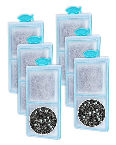 6 Pack Filter Cartridges Compatible with Top Fin PF (6 Count)