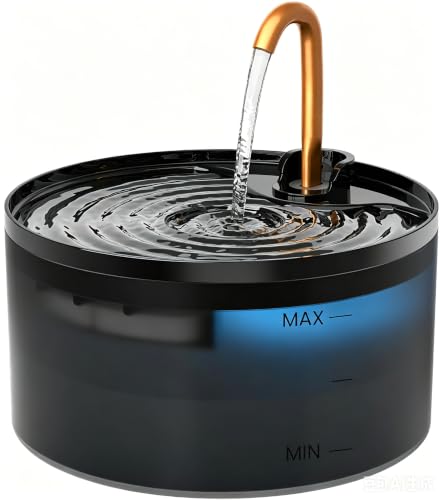 Cat Water Fountain with 3 (74 Fl Oz)