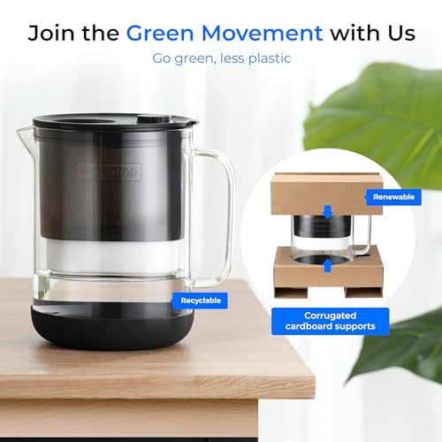 PT 72BL Glass Water Filter Pitcher