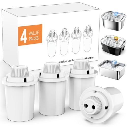 Dog Water Fountain Filters Replacement 4 Pack