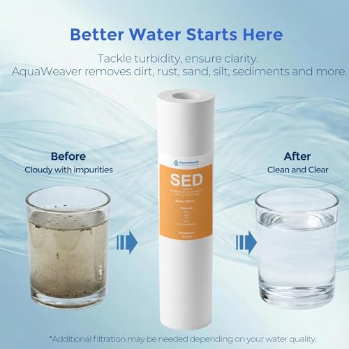 5 Micron 10" x 2.5" Sediment Water Filter Cartridge (6 Count)