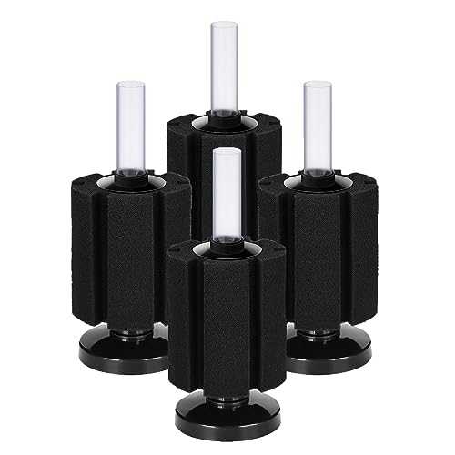 Aquarium Sponge Filter Breeding Fry Betta Shrimp Nano Fish Tank 4pcs (4 Count)