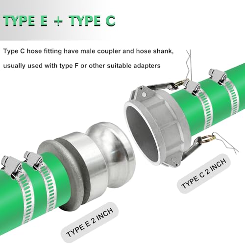 2PCS 2 inch Type C and Type E (12 Count)