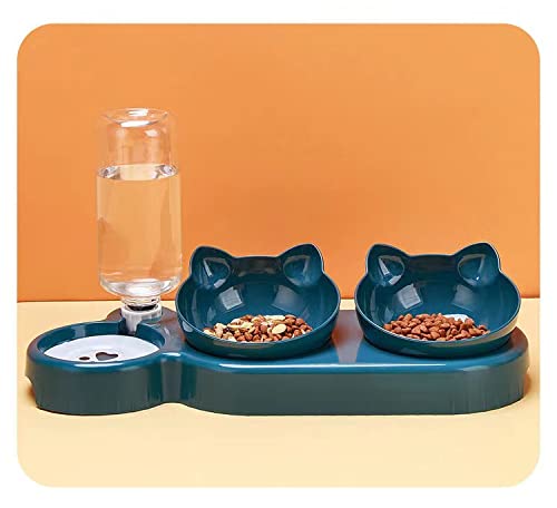 Triple Cat Bowls for Food and Water