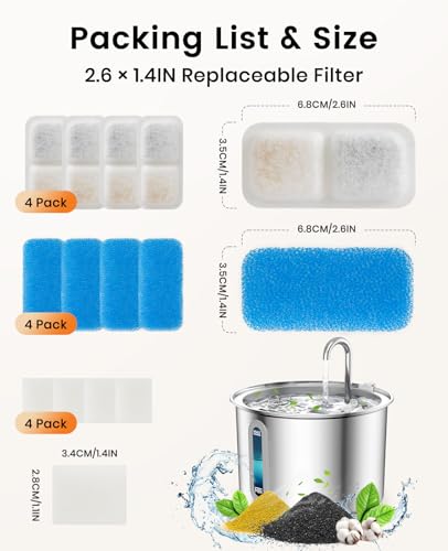 Cat Water Fountain Filters Replacement