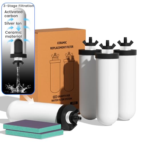 Washable Ceramic Water Filter Candle (4 Count)