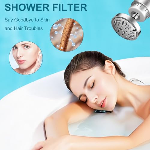 20 Stages Shower Filter Replacement Compatible with SR SUN RISE shower head