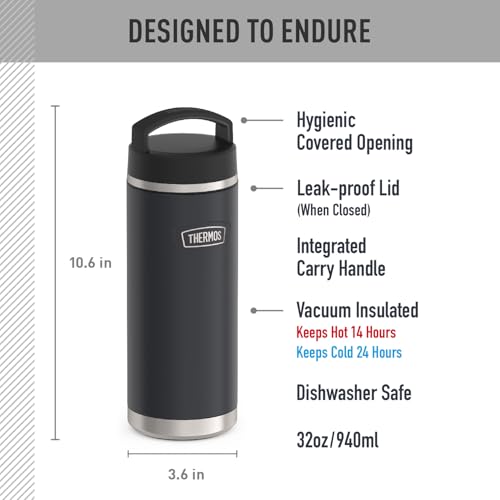 ICON SERIES Stainless Steel Water Bottle with Screw Top Lid