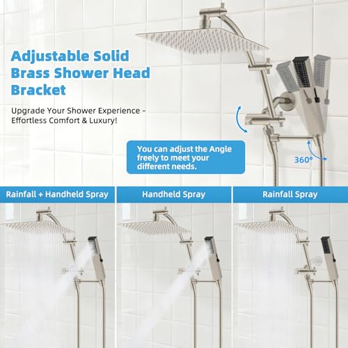 All Metal CUPC Certified 10'' Rainfall Shower Head