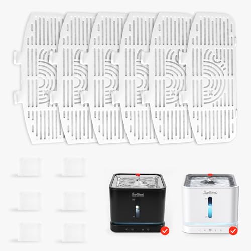 6 Pcs Cat Water Fountain Filters