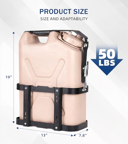 5 Gallon Water Container Mount Holder with Combination Lock
