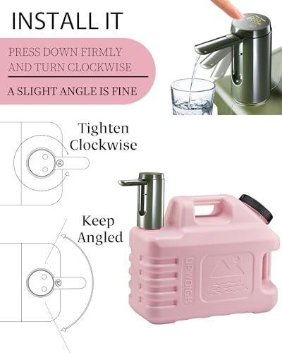 3.5 Gallon Water Jug with Rechargeable Touch Pump