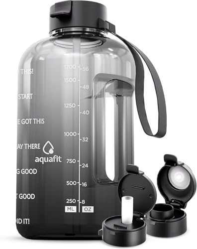 Half Gallon Water Bottle with Motivational Quotes