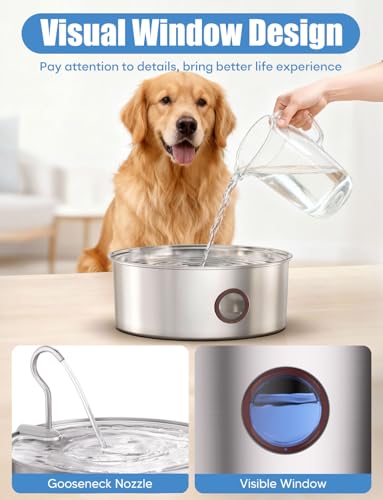 Dog Water Fountain for Large Dogs